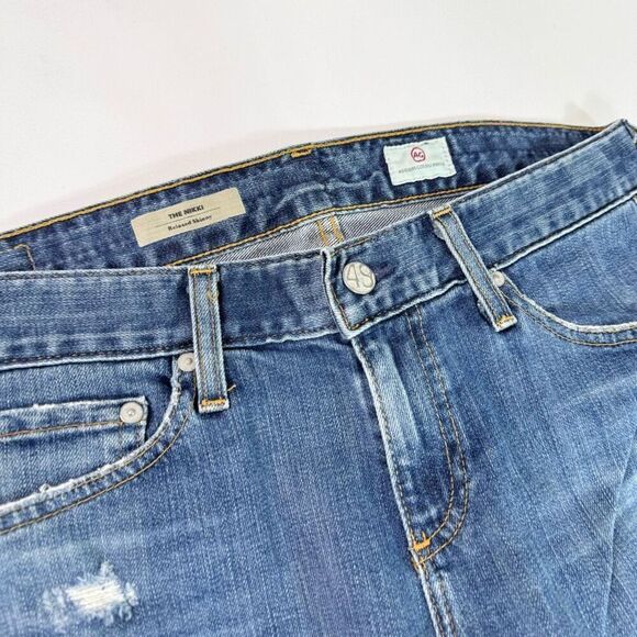 AG Jeans Womens 27 The Nikki Relaxed Skinny Distressed Low Rise - Picture 2 of 9